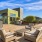 Plenty of rooftop lounge area